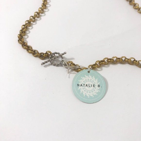 Natalie B. Cecilia Vintage Layering Chain in Brass - Picture 3 of 7